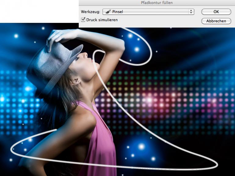 Photoshop: Dynamische Lichtschlaufen als besonderen Bildeffekt erzeugen