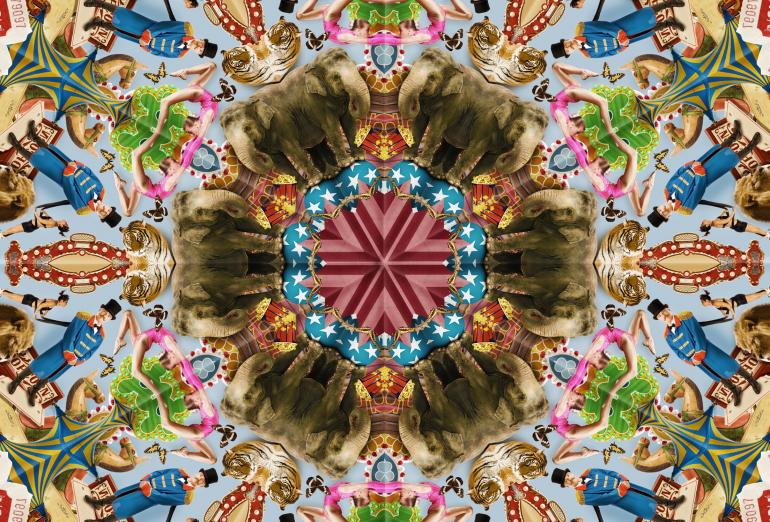 Photoshop-Montage: Kaleidoskop