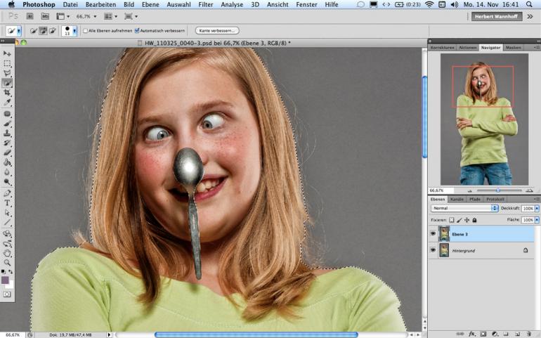 Photoshop: Humorvoller Look per Kontrastoptimierung