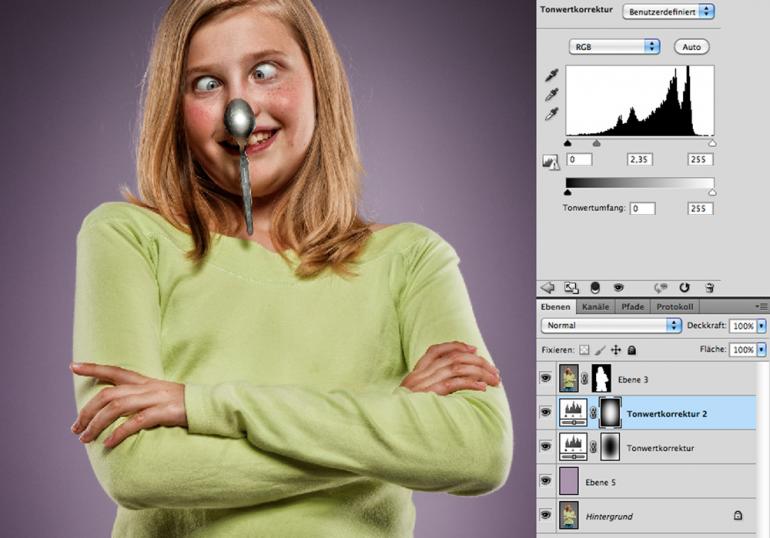 Photoshop: Humorvoller Look per Kontrastoptimierung