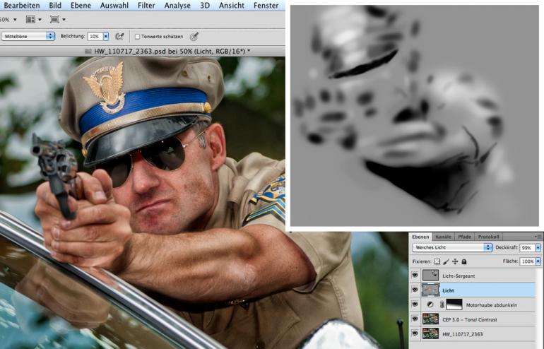 Photoshop: Licht und Farbe für Action-Montagen