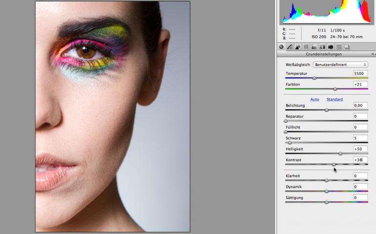 Photoshop: Make-up & Augen zum Strahlen bringen