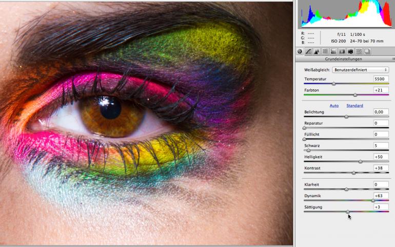 Photoshop: Make-up & Augen zum Strahlen bringen