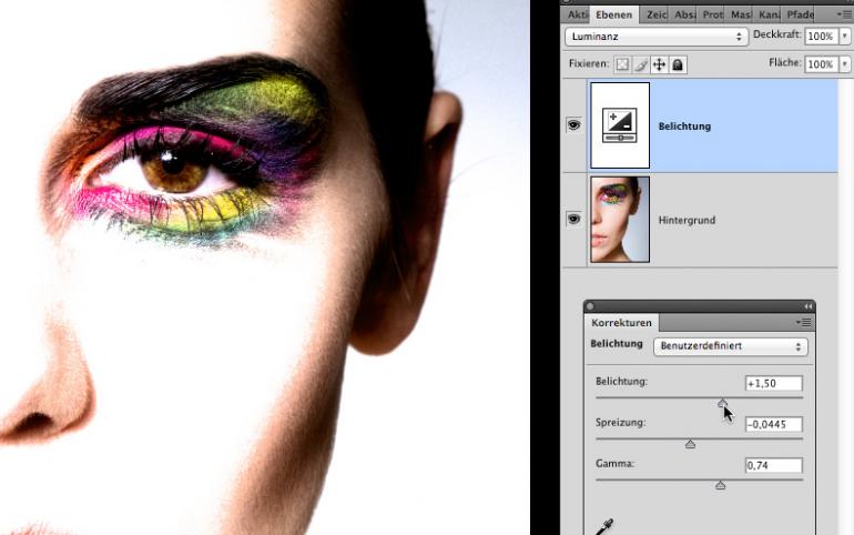 Photoshop: Make-up & Augen zum Strahlen bringen