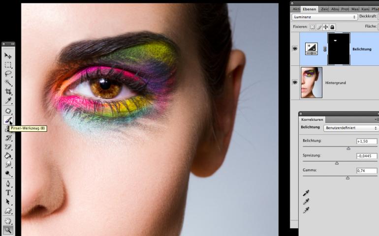 Photoshop: Make-up & Augen zum Strahlen bringen