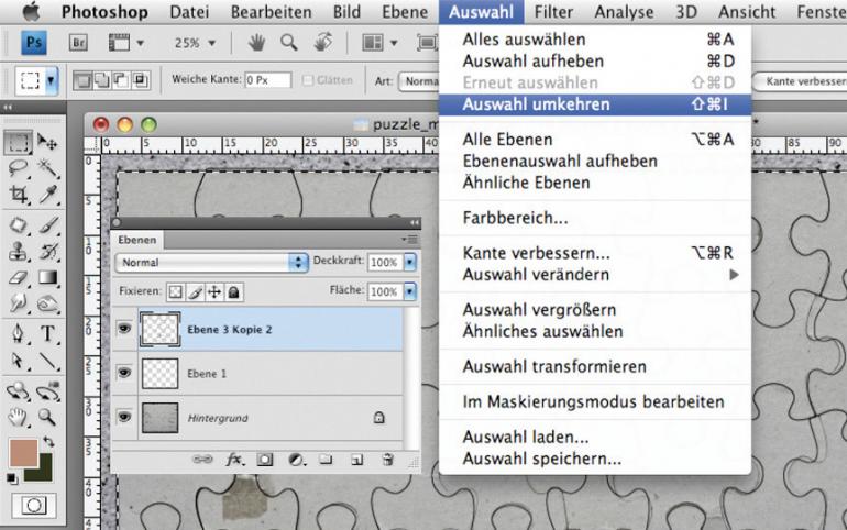 Photoshop: Vom Foto zum Puzzle