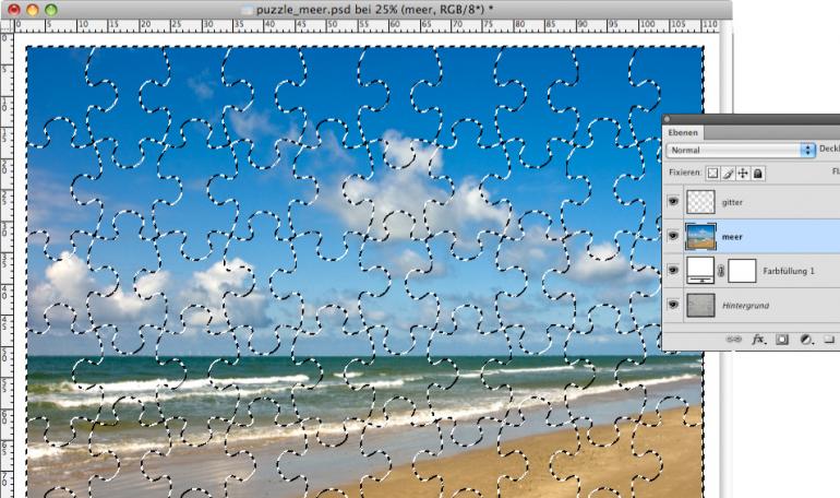 Photoshop: Vom Foto zum Puzzle