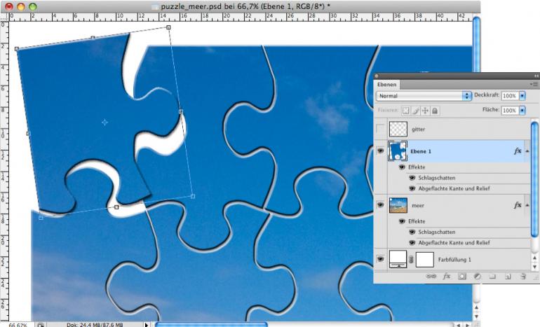 Photoshop: Vom Foto zum Puzzle