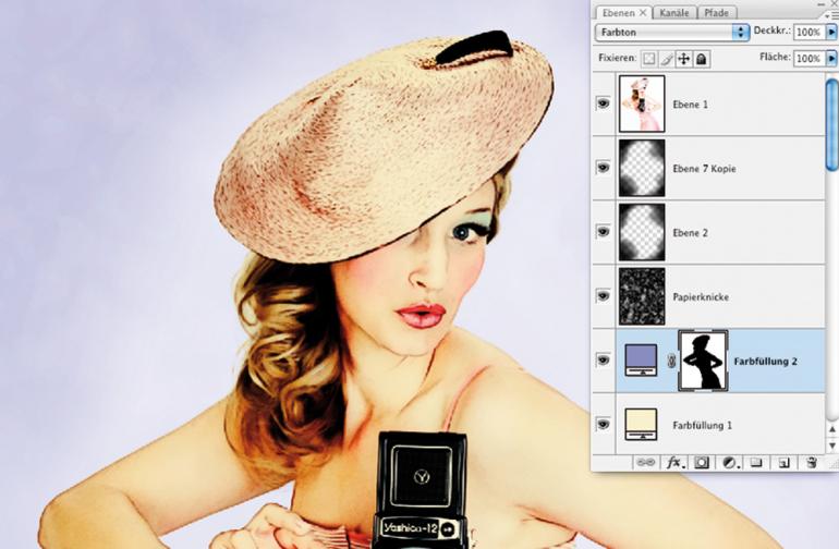 Photoshop: Pin-up in Retro-Optik