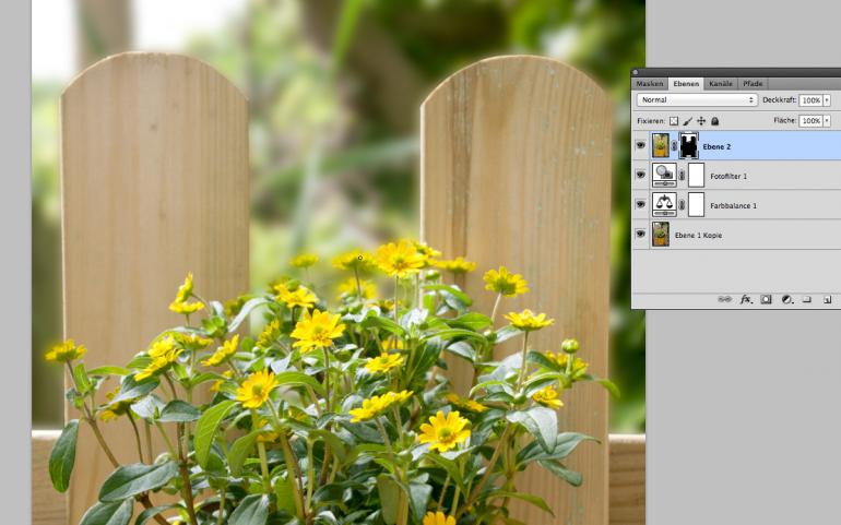 Photoshop: Gartenbildern den letzten Schliff geben