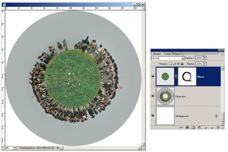 Photoshop-Montage: Vom Panorama zur Kugel