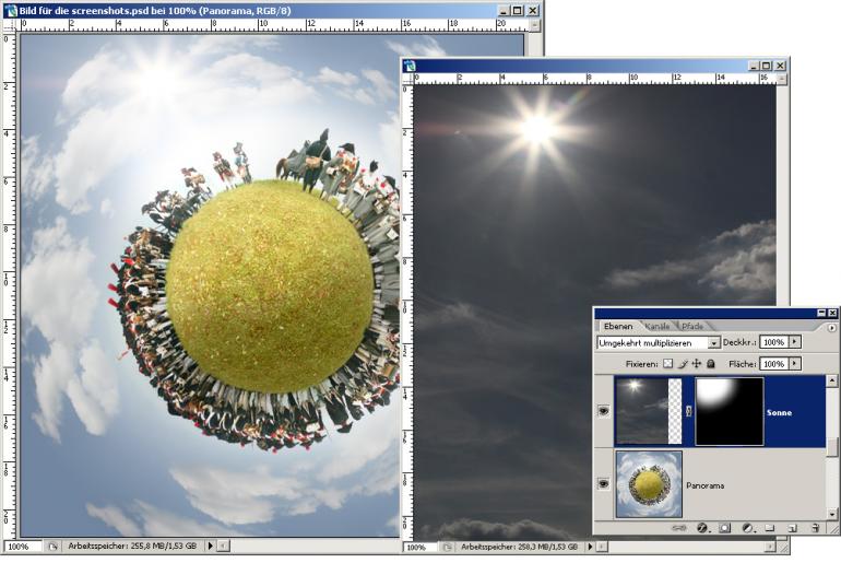 Photoshop-Montage: Vom Panorama zur Kugel