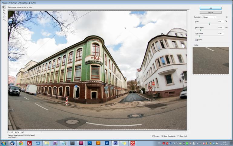 Photoshop CS6: Adaptive Weitwinkel-Korrektur