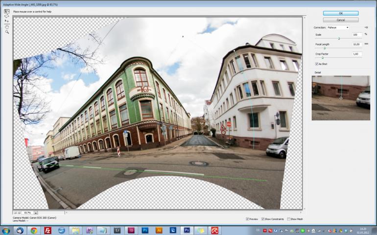 Photoshop CS6: Adaptive Weitwinkel-Korrektur