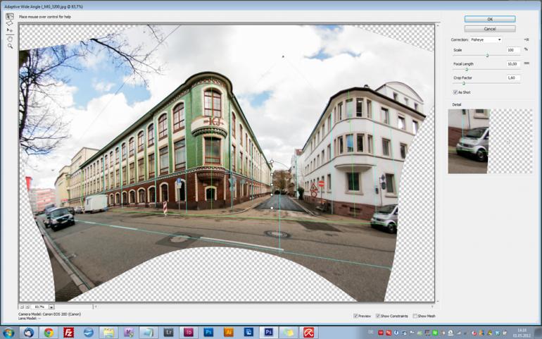 Photoshop CS6: Adaptive Weitwinkel-Korrektur