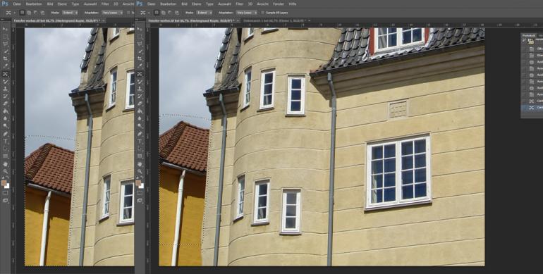 Photoshop CS6: Inhaltsbasierte Retuschen