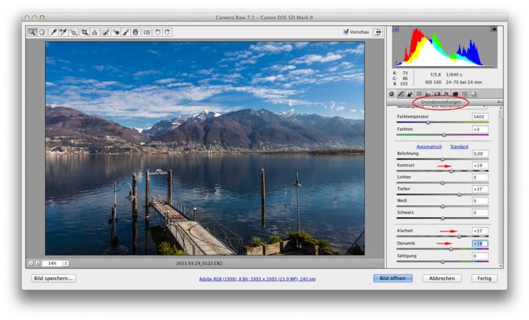 Photoshop: Leuchtende Farben & Kontraste per Camera RAW