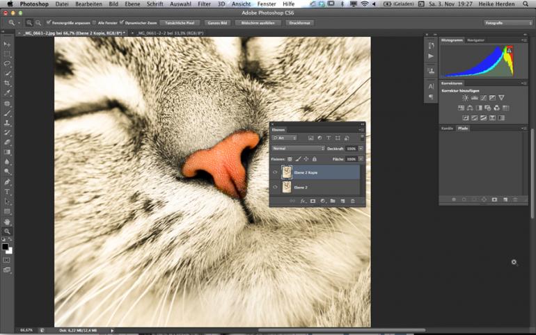 Photoshop: Stilvoller Color-Key-Effekt