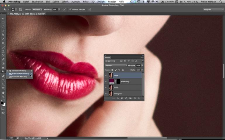 Photoshop: Tipps für perfekte Lippen