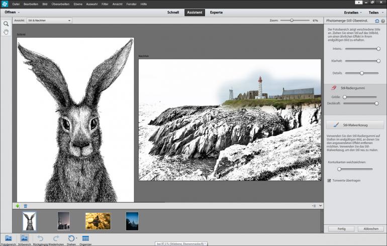 Bildstile mit Photoshop Elements kombinieren