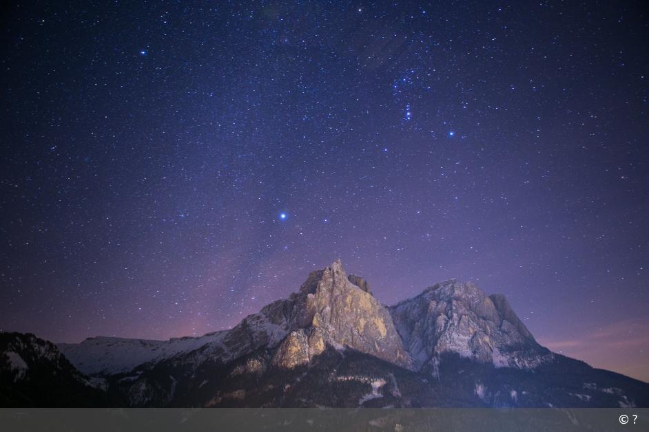Sternenhimmel über dem Schlern | DigitalPHOTO