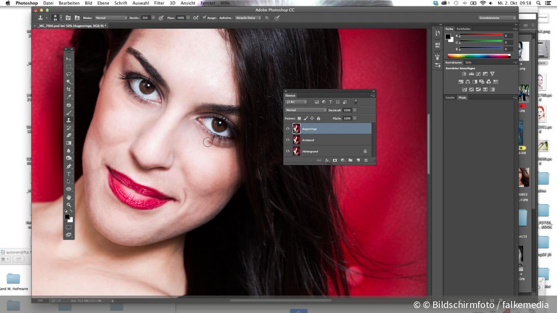 Portrat Optimierung Makellose Haut Und Glamouroser Look Digitalphoto