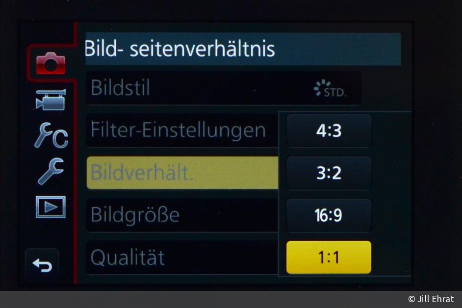 Kameraeinstellungen Seitenverhaltnis Und Farbraum Anpassen