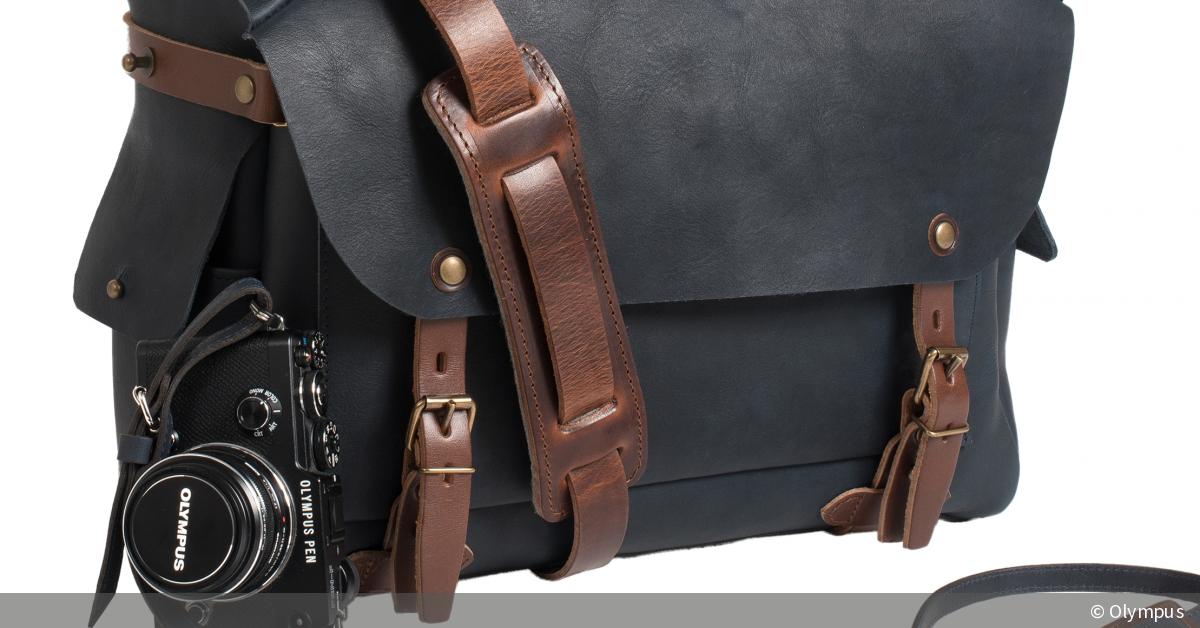 Étui en cuir véritable fait à la main pour appareil photo