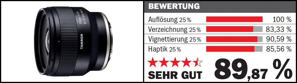Tamron 20mm F2,8 Di III OSD M1:2 im Test [SEHR GUT]