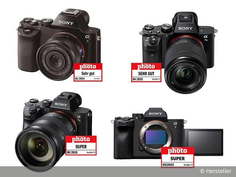 Sony Vollformatkameras im Vergleich: Alpha 7 vs. Alpha 7 II vs. Alpha 7 III vs. Alpha 7 IV | DigitalPHOTO