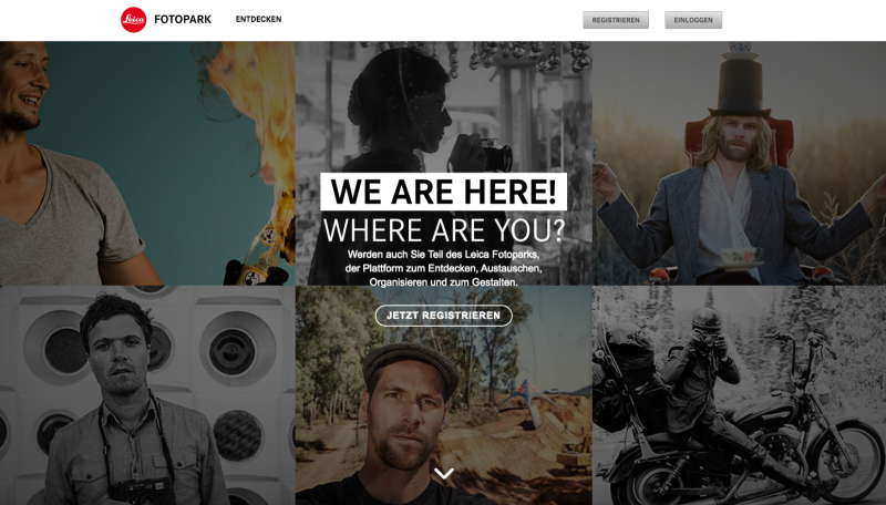 Screenshot: www.leica-fotopark.com