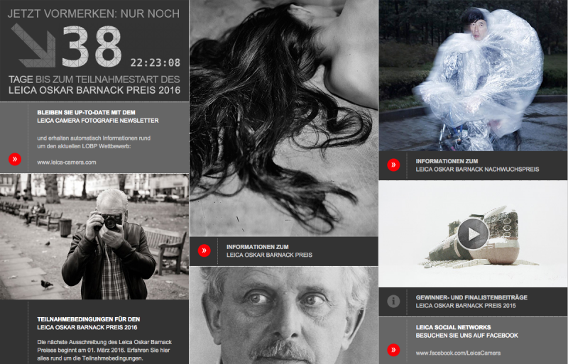Bildschirmfoto: Leica Oskar Barnack Preis
