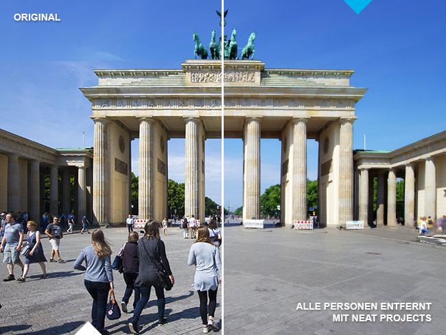 Mit Neat Projects Storende Objekte Aus Fotos Entfernen